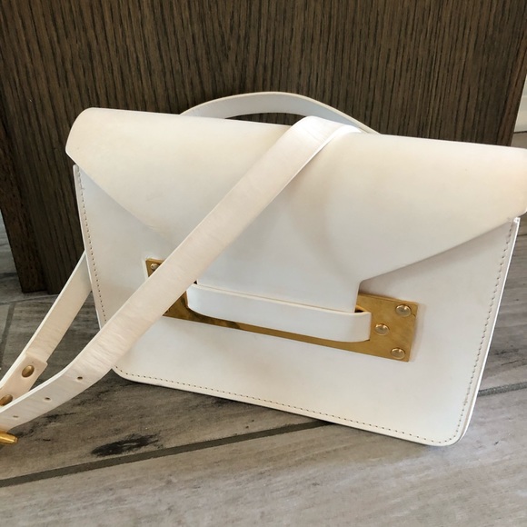 Sophie Hulme Handbags - Sophie Hulme White Cross Body Bag